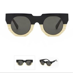 Hadid Eyewear Artist Sunglasses | Black & Cream